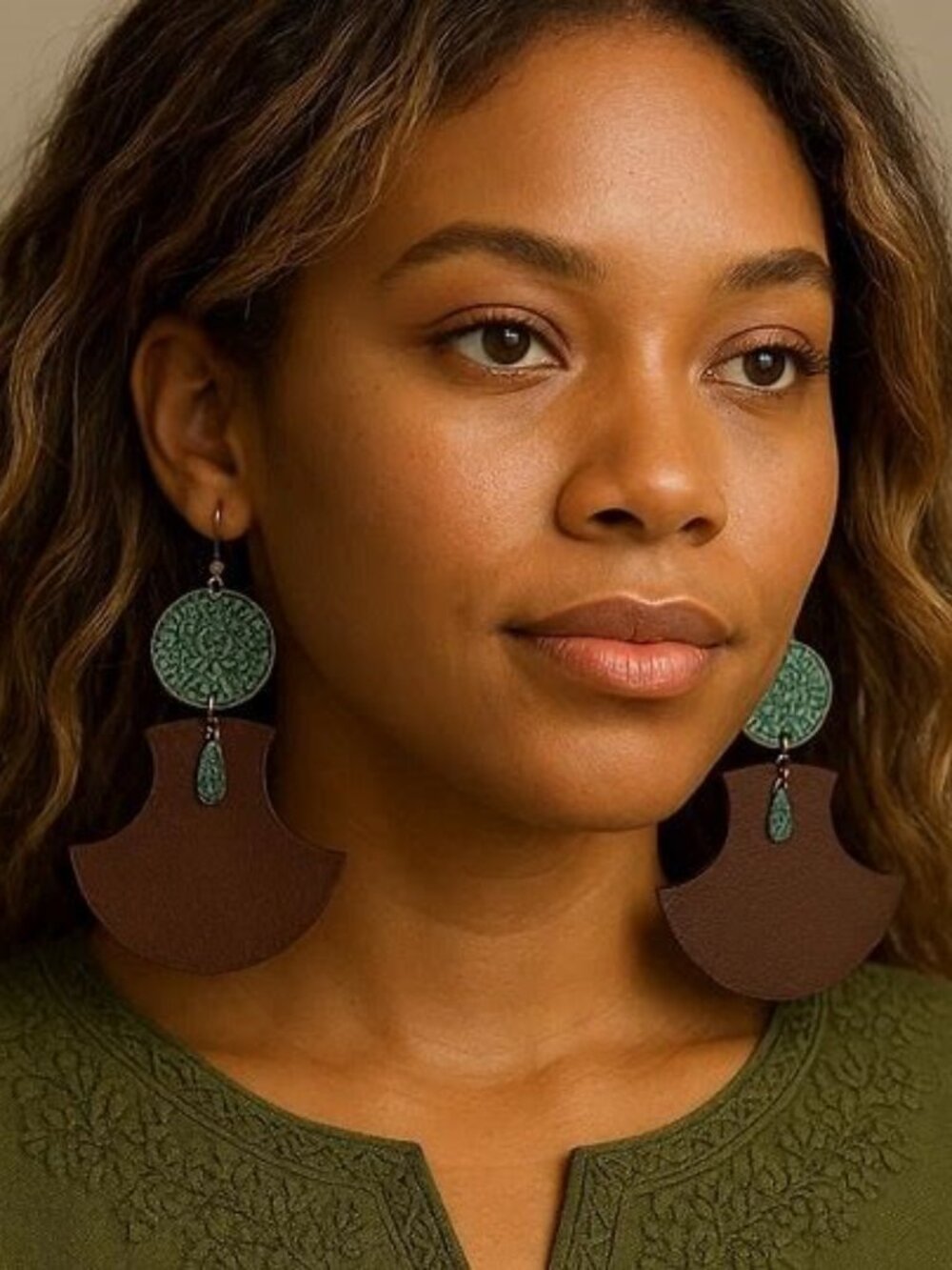 Bohemian Earrings Leather